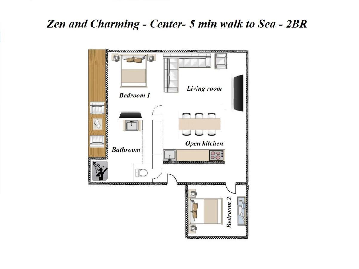 Ferienwohnung Zen And Charming - Center -5 Min Walk To Sea- 2Br Nizza Exterior foto